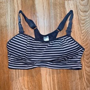 Striped Maternity Sports Bra